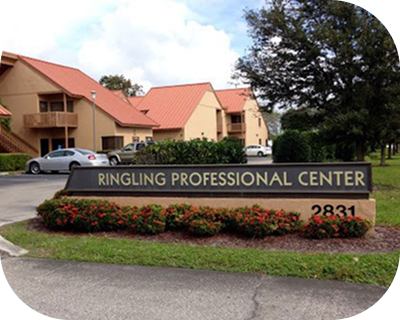 Ringling Professional Center monument sign at 2831 Ringling Blvd